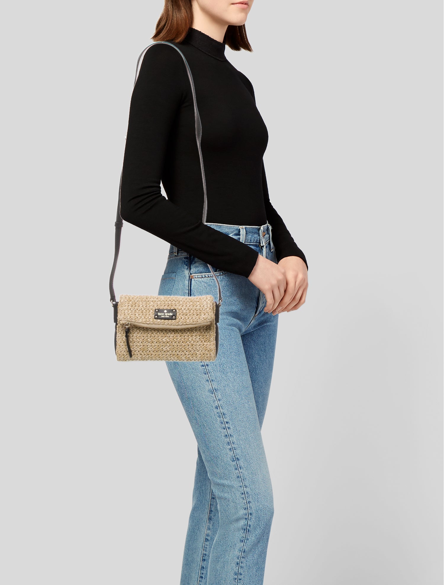 Kate Spade New York Straw Crossbody Bag